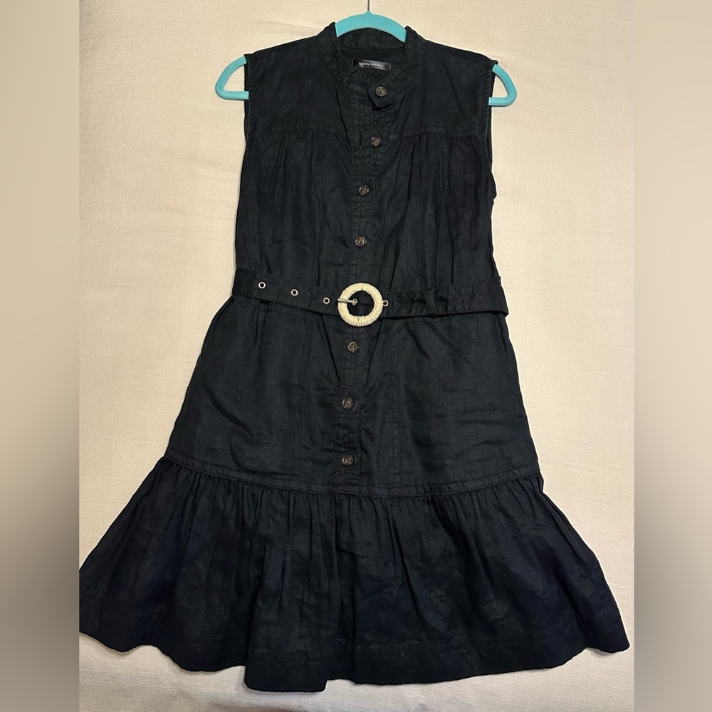 Banana Republic Black Sleeveless Midi Dress